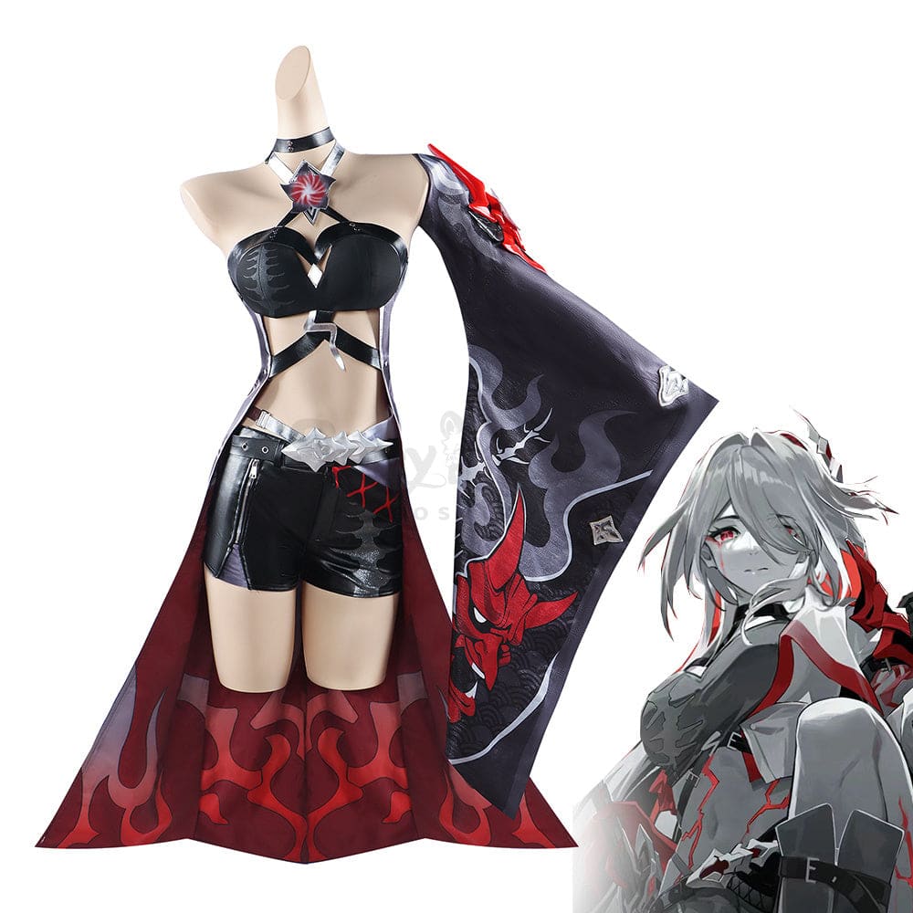 Game Honkai: Star Rail Cosplay Acheron Red Costume Plus Size Costumes