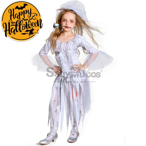 【In Stock】Halloween Cosplay Ghost Costume Family Edition Girl / S Costumes