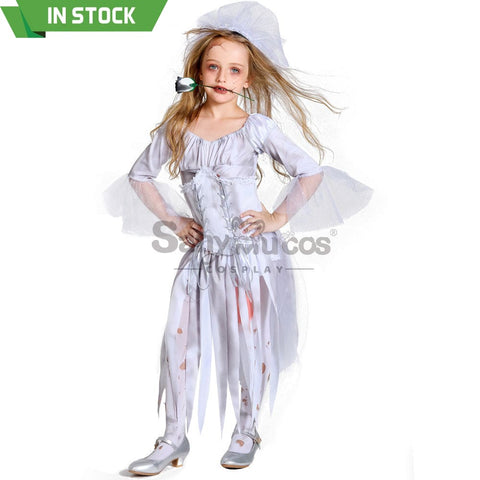 【In Stock】Halloween Cosplay Ghost Costume Family Edition Girl / S Costumes