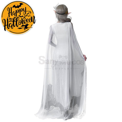【In Stock】Halloween Cosplay Greek Goddess Elf White Dress Stage Performance Costume Costumes
