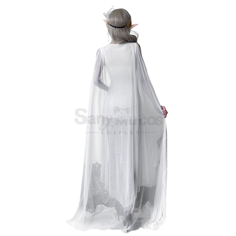 【In Stock】Halloween Cosplay Greek Goddess Elf White Dress Stage Performance Costume Costumes