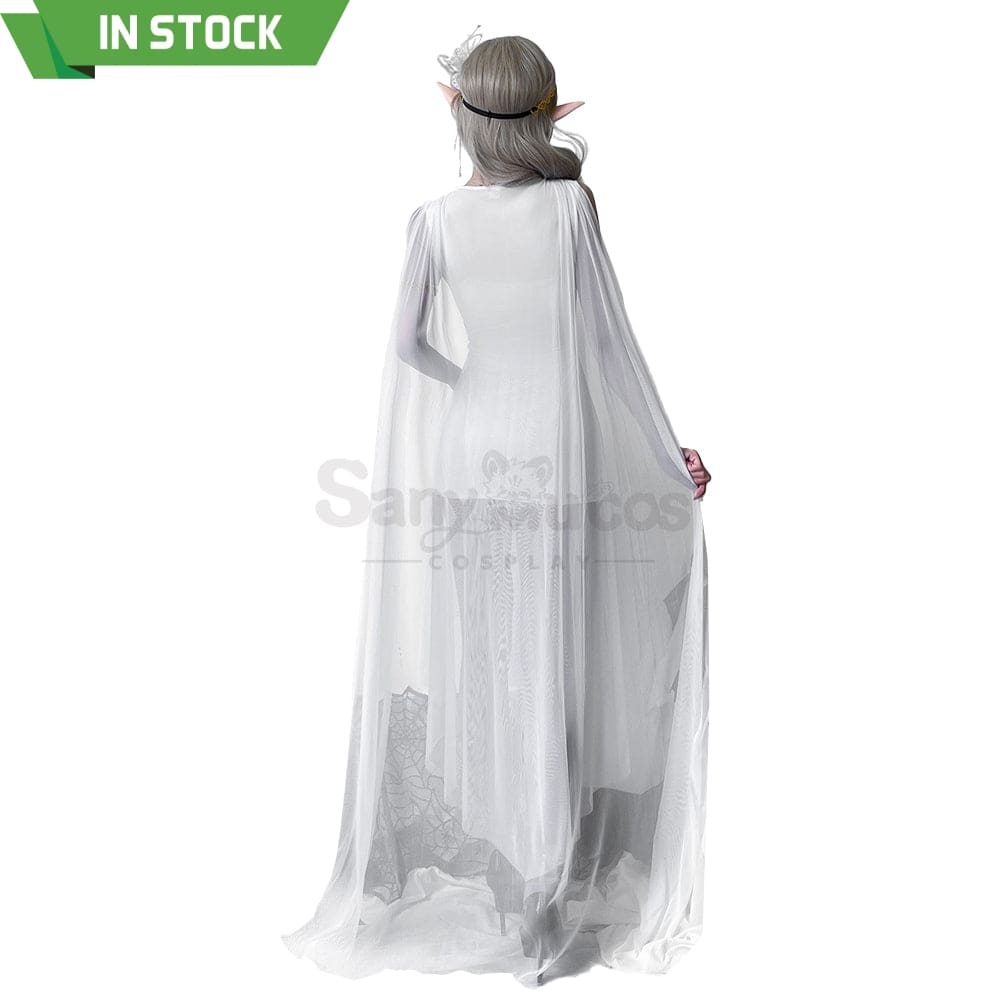 【In Stock】Halloween Cosplay Greek Goddess Elf White Dress Stage Performance Costume Costumes