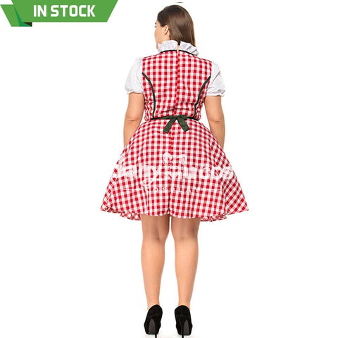 【In Stock】Halloween Cosplay Green Beer Festival Dress Costume Plus Size Costumes