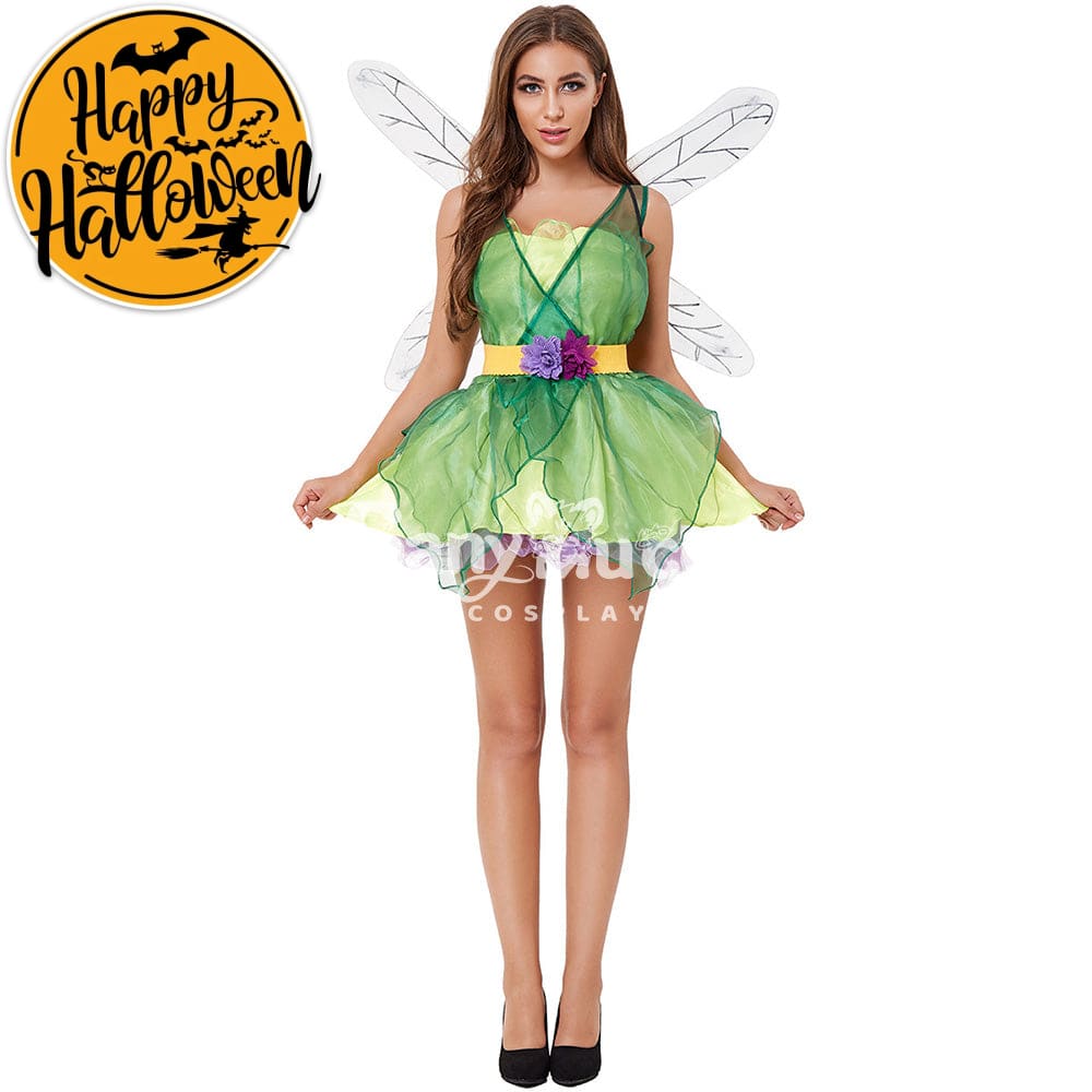 【In Stock】Halloween Cosplay Green Forest Dragonfly Costume Costumes