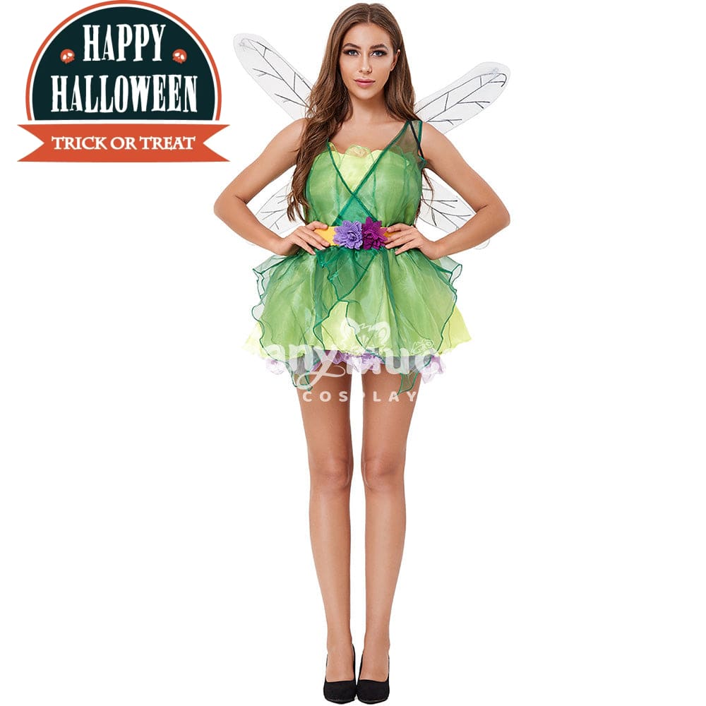 【In Stock】Halloween Cosplay Green Forest Dragonfly Costume Costumes