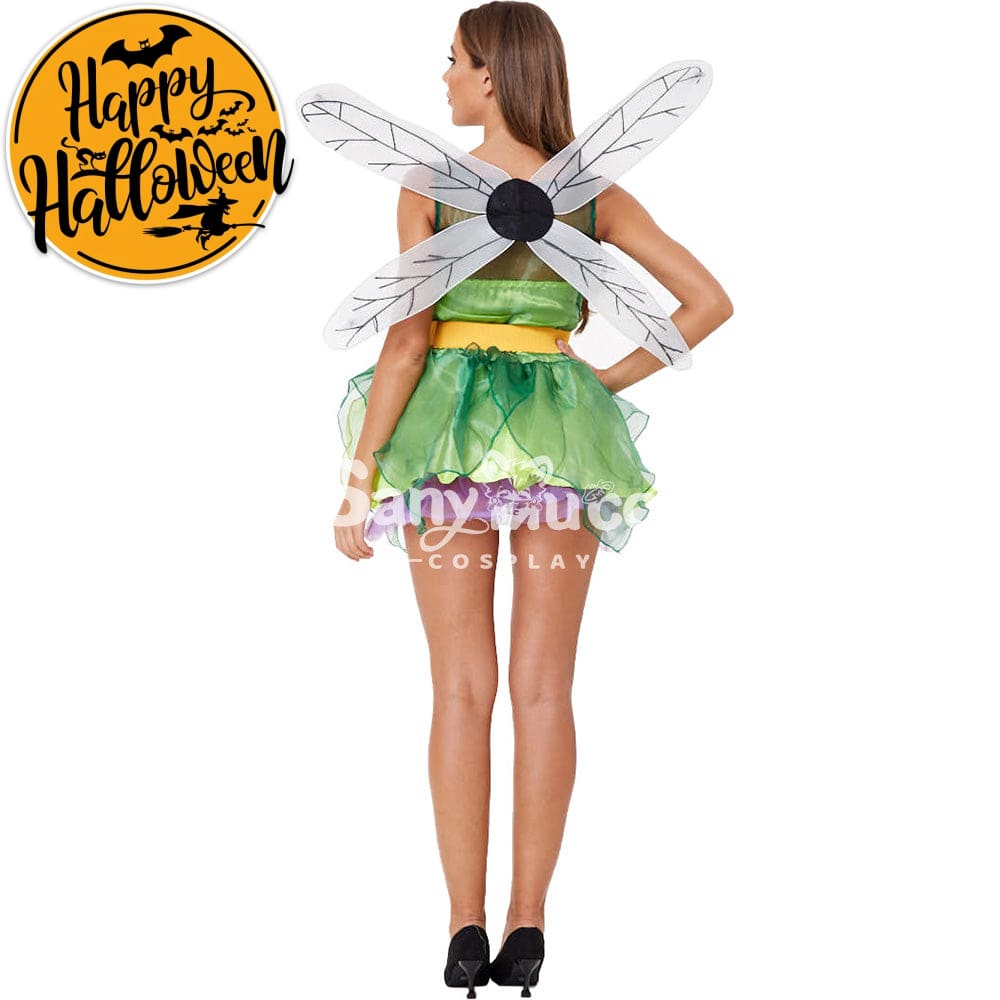 【In Stock】Halloween Cosplay Green Forest Dragonfly Costume Costumes