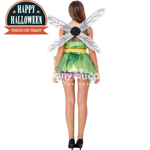 【In Stock】Halloween Cosplay Green Forest Dragonfly Costume Costumes