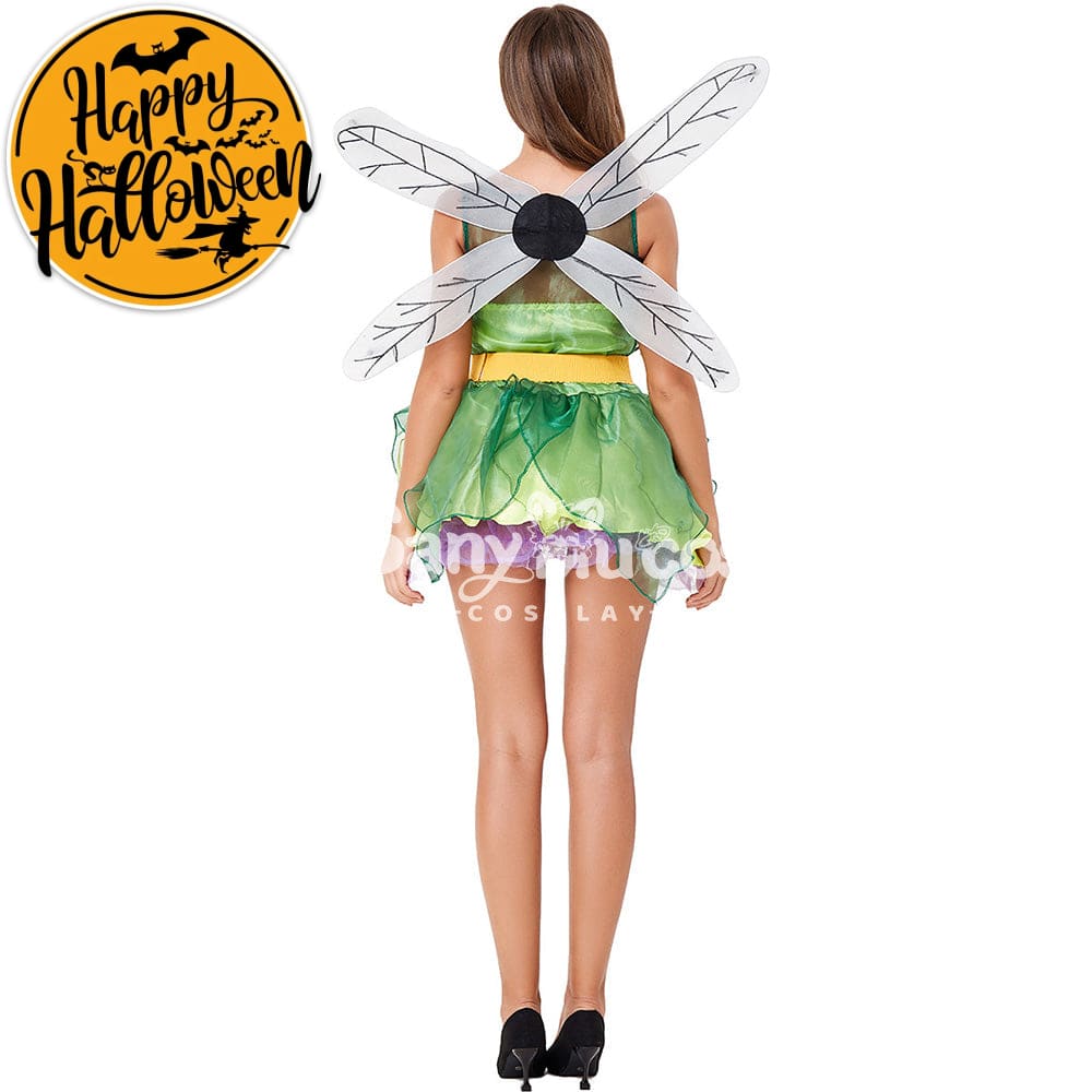 【In Stock】Halloween Cosplay Green Forest Dragonfly Costume Costumes
