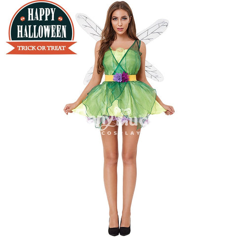 【In Stock】Halloween Cosplay Green Forest Dragonfly Costume Costumes
