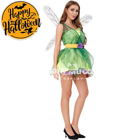 【In Stock】Halloween Cosplay Green Forest Dragonfly Costume Costumes