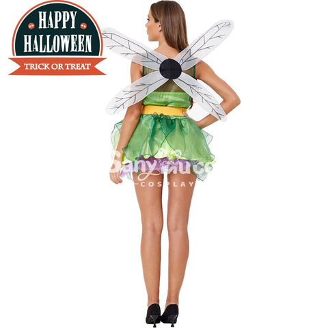 【In Stock】Halloween Cosplay Green Forest Dragonfly Costume Costumes