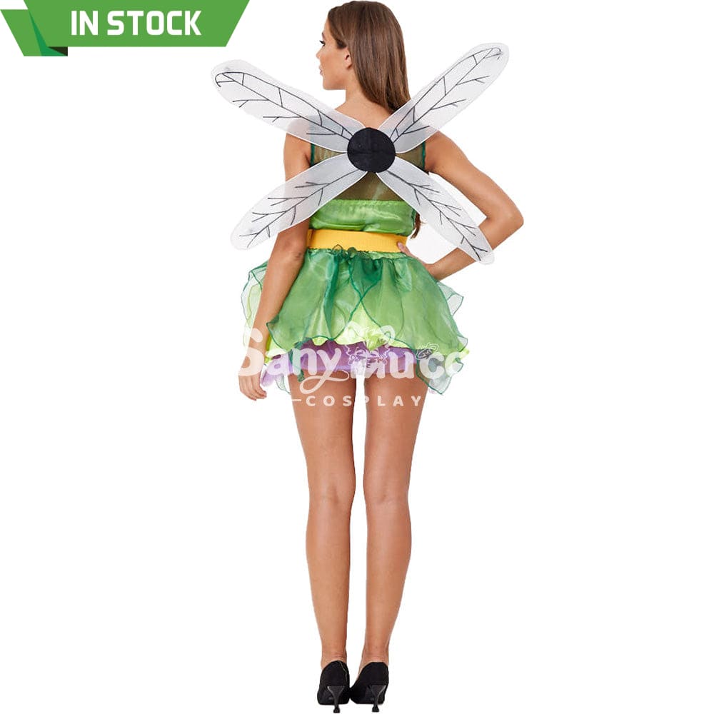 【In Stock】Halloween Cosplay Green Forest Dragonfly Costume Costumes