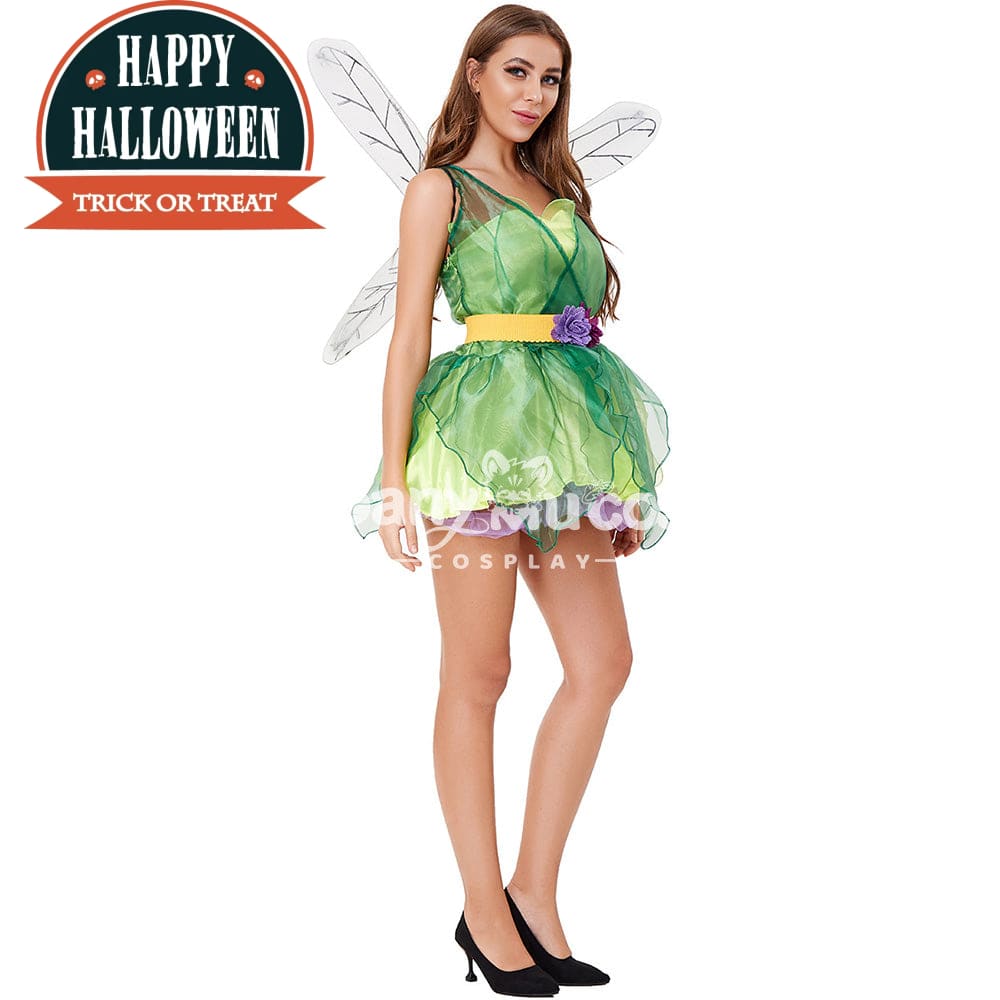 【In Stock】Halloween Cosplay Green Forest Dragonfly Costume Costumes
