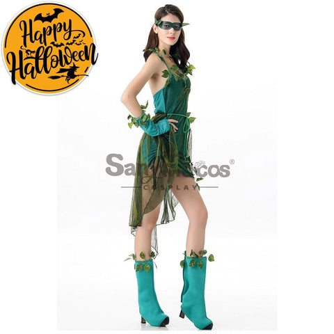 【In Stock】Halloween Cosplay Green Forest Dryad Costume Costumes