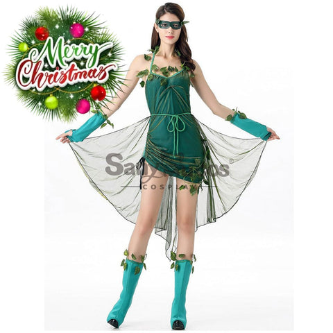 【In Stock】Halloween Cosplay Green Forest Dryad Costume Costumes