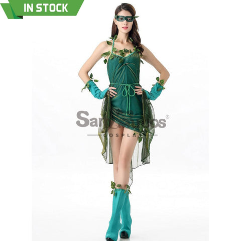 【In Stock】Halloween Cosplay Green Forest Dryad Costume Costumes