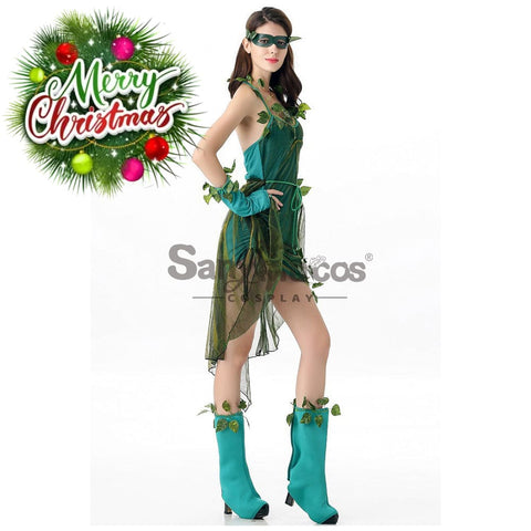 【In Stock】Halloween Cosplay Green Forest Dryad Costume Costumes