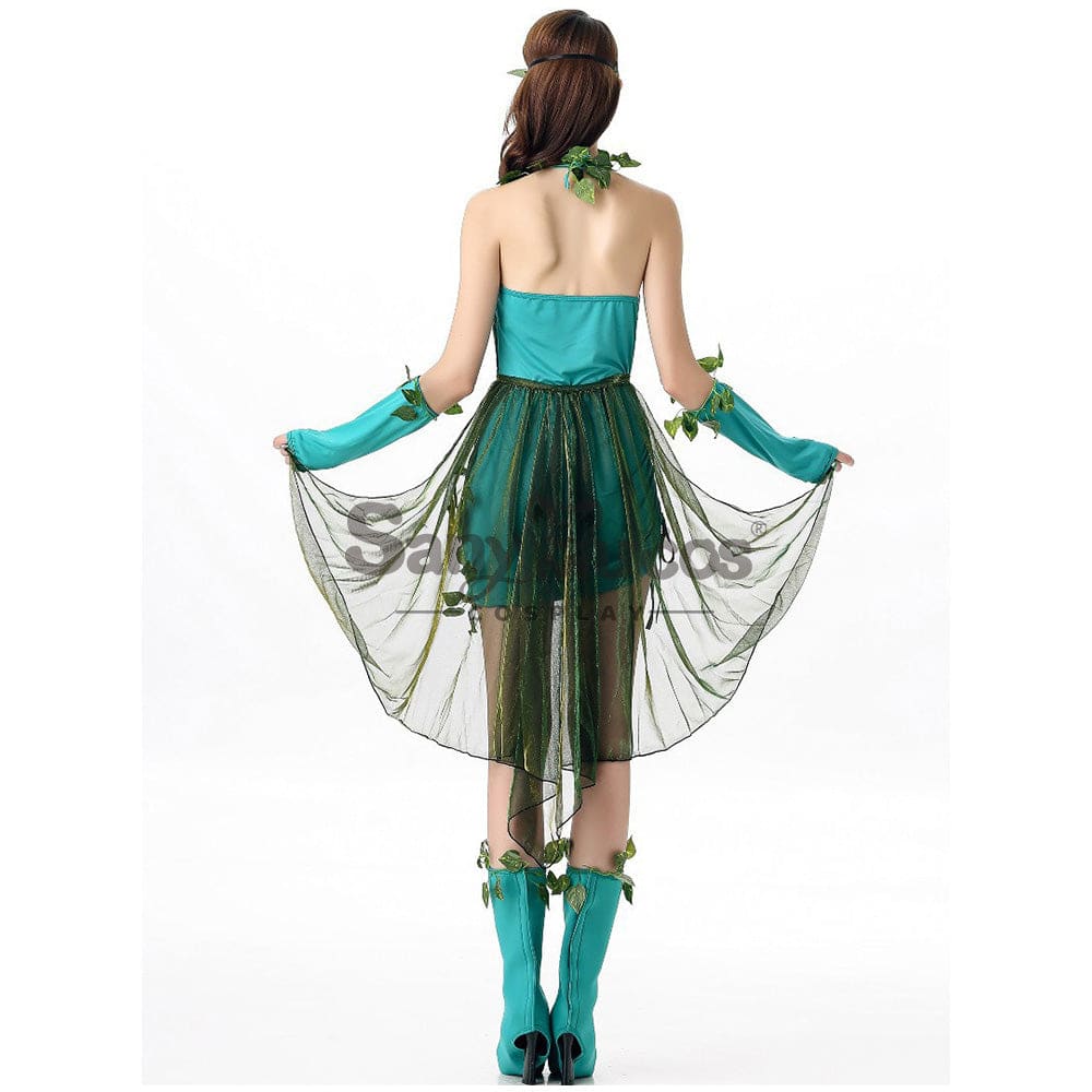 【In Stock】Halloween Cosplay Green Forest Dryad Costume Costumes