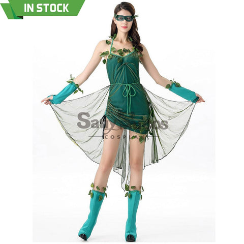 【In Stock】Halloween Cosplay Green Forest Dryad Costume Costumes