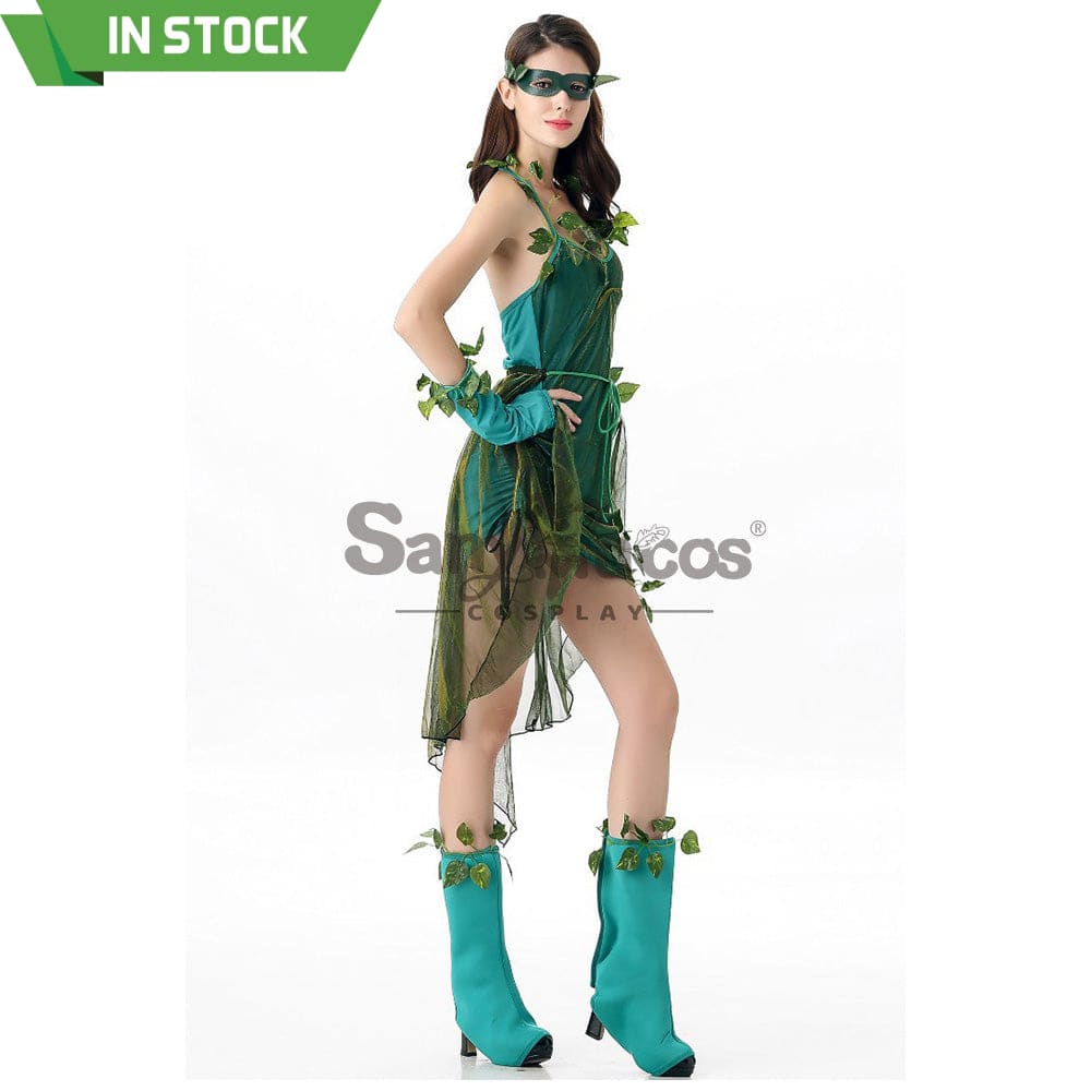 【In Stock】Halloween Cosplay Green Forest Dryad Costume Costumes