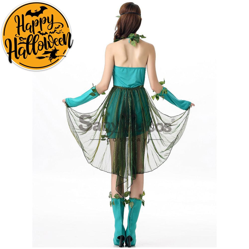 【In Stock】Halloween Cosplay Green Forest Dryad Costume Costumes