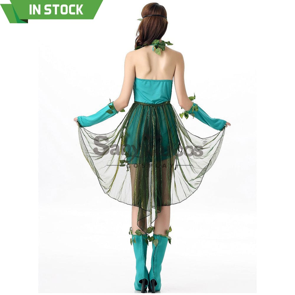 【In Stock】Halloween Cosplay Green Forest Dryad Costume Costumes