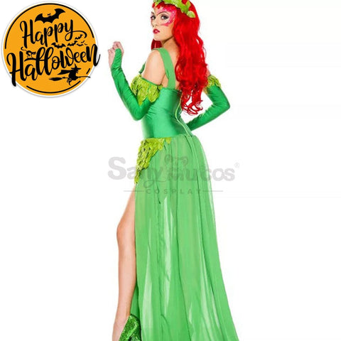 【In Stock】Halloween Cosplay Green Forest Elves Dress Costume Costumes