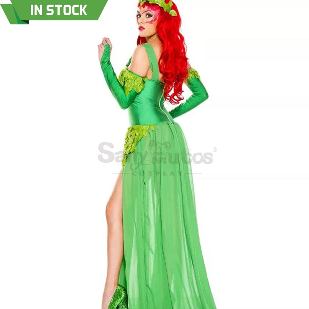 【In Stock】Halloween Cosplay Green Forest Elves Dress Costume Costumes