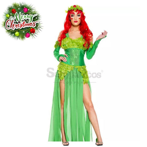 【In Stock】Halloween Cosplay Green Forest Elves Dress Costume Costumes