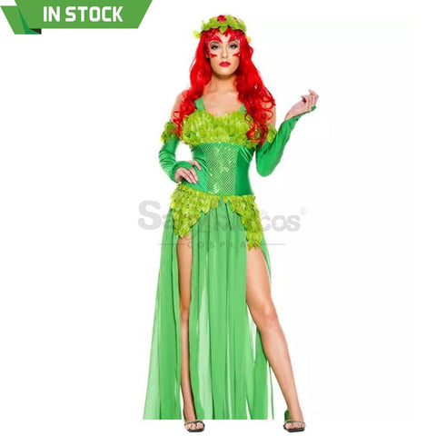 【In Stock】Halloween Cosplay Green Forest Elves Dress Costume Costumes