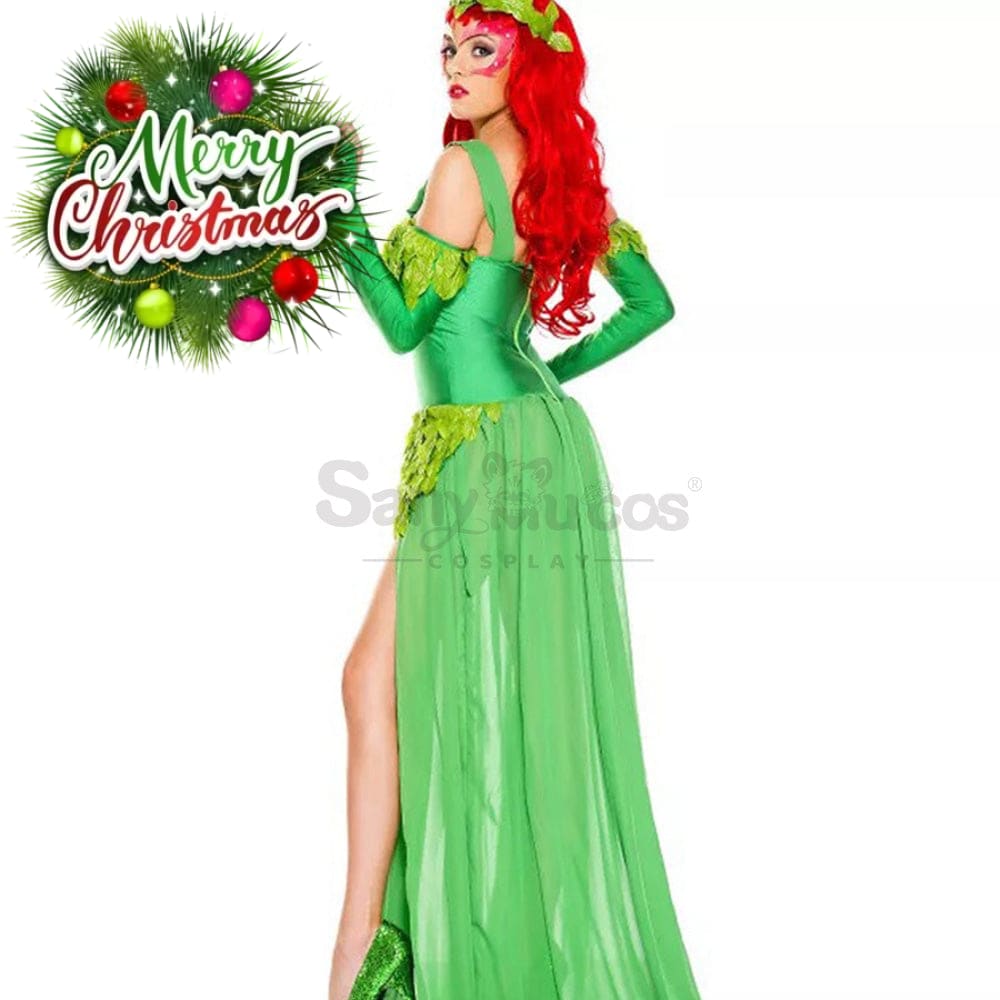 【In Stock】Halloween Cosplay Green Forest Elves Dress Costume Costumes