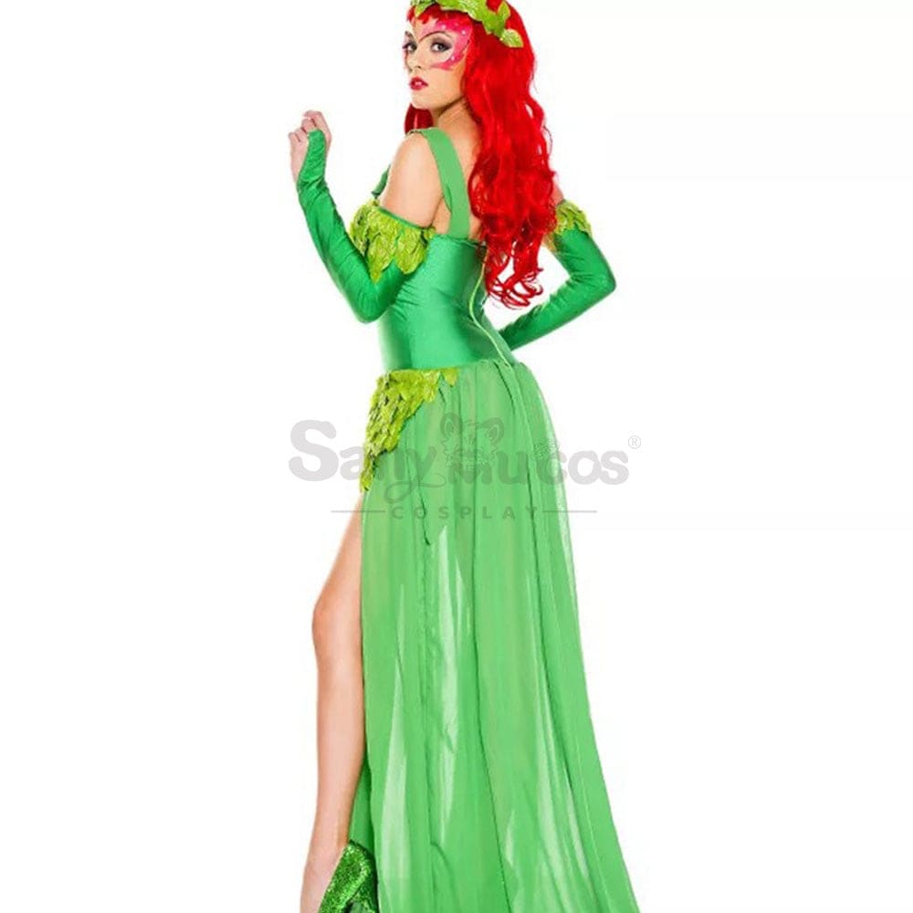 【In Stock】Halloween Cosplay Green Forest Elves Dress Costume Costumes