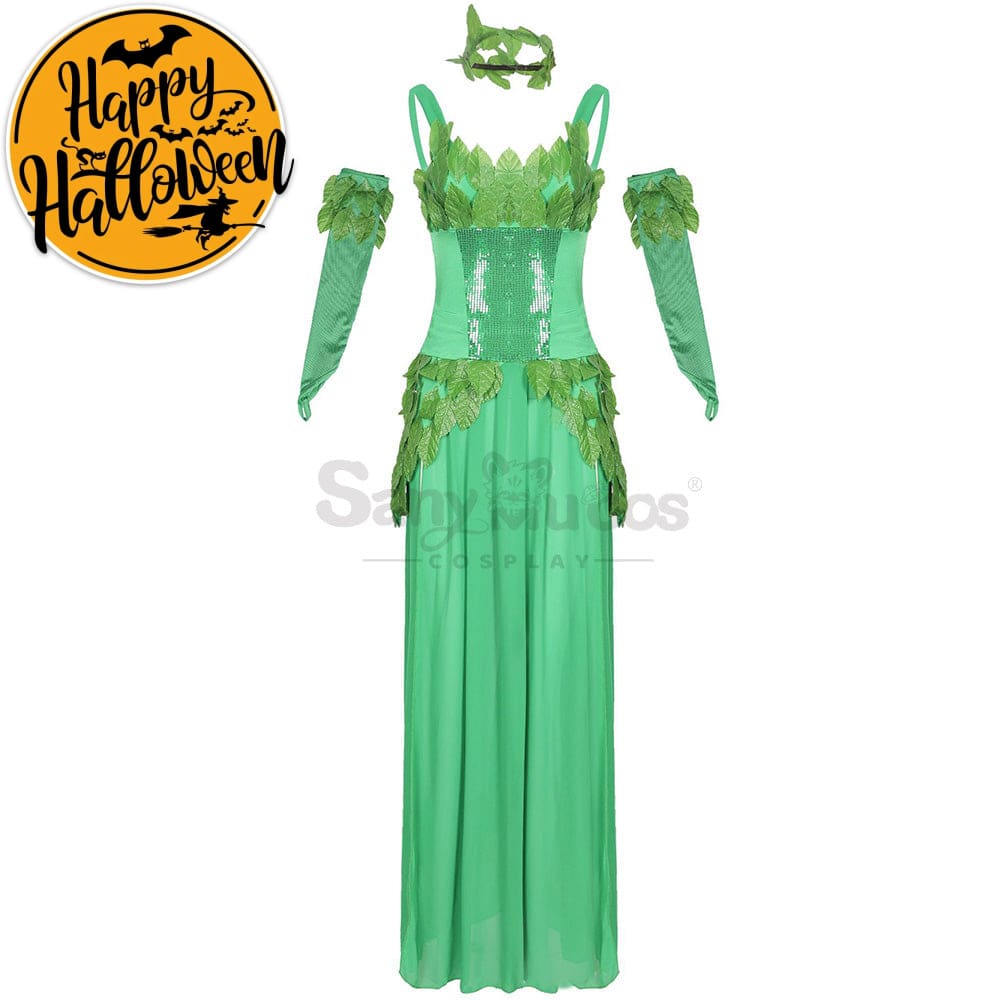 【In Stock】Halloween Cosplay Green Forest Elves Dress Costume Costumes
