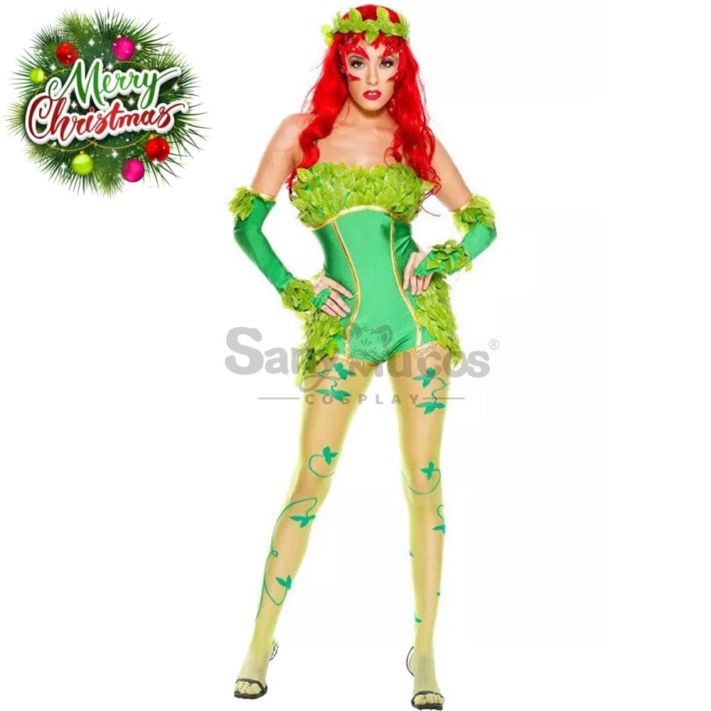 【In Stock】Halloween Cosplay Green Forest Elves Jumpsuit Costume Costumes