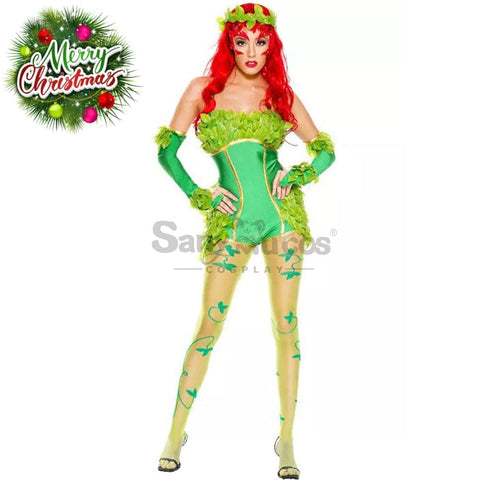 【In Stock】Halloween Cosplay Green Forest Elves Jumpsuit Costume Costumes