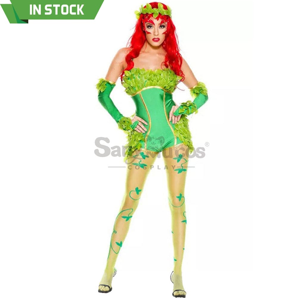 【In Stock】Halloween Cosplay Green Forest Elves Jumpsuit Costume Costumes