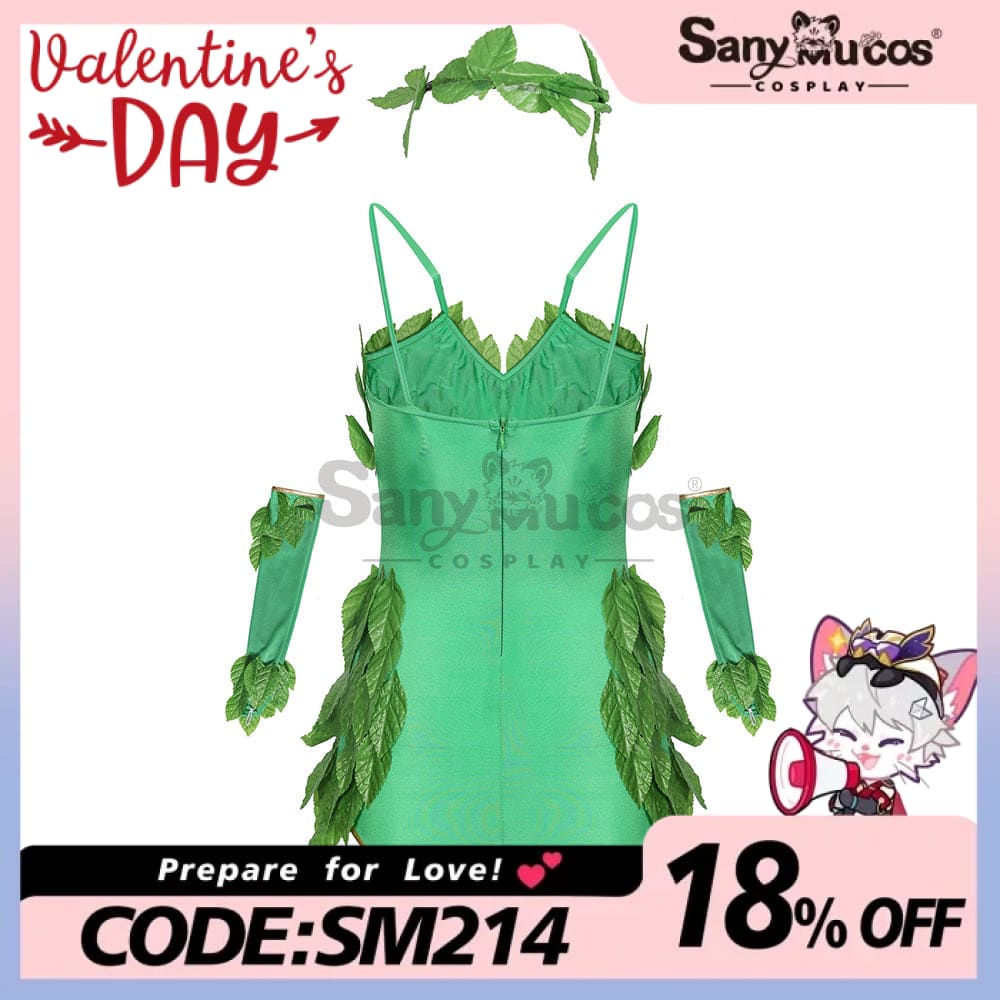 【In Stock】Halloween Cosplay Green Forest Elves Jumpsuit Costume Costumes