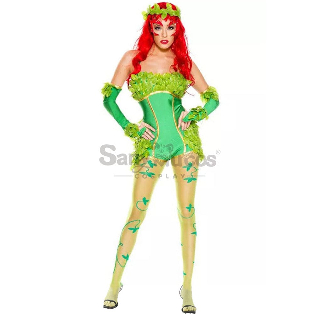 【In Stock】Halloween Cosplay Green Forest Elves Jumpsuit Costume Costumes