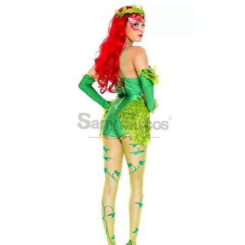 【In Stock】Halloween Cosplay Green Forest Elves Jumpsuit Costume Costumes