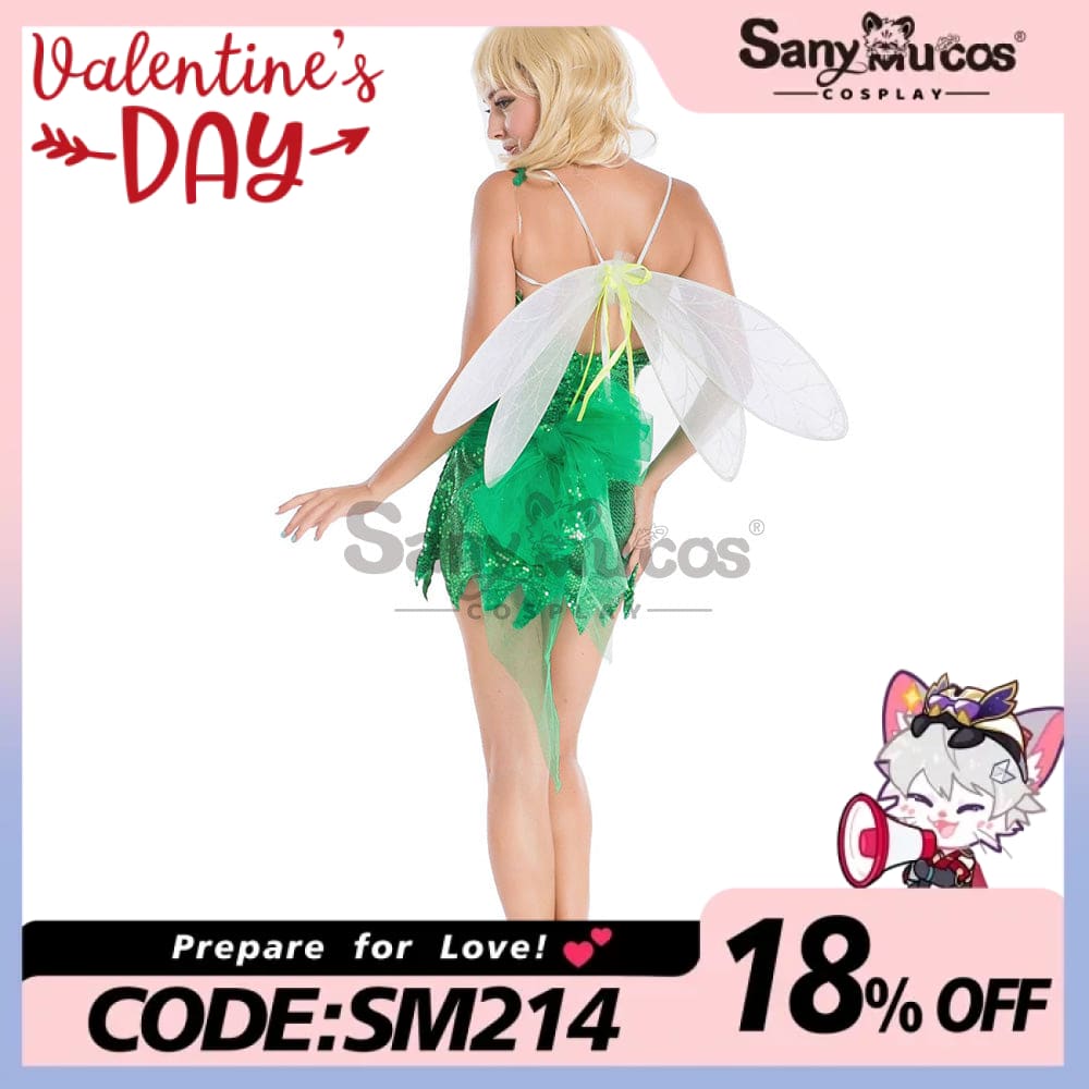 【In Stock】Halloween Cosplay Green Forest Fairy Costume Costumes