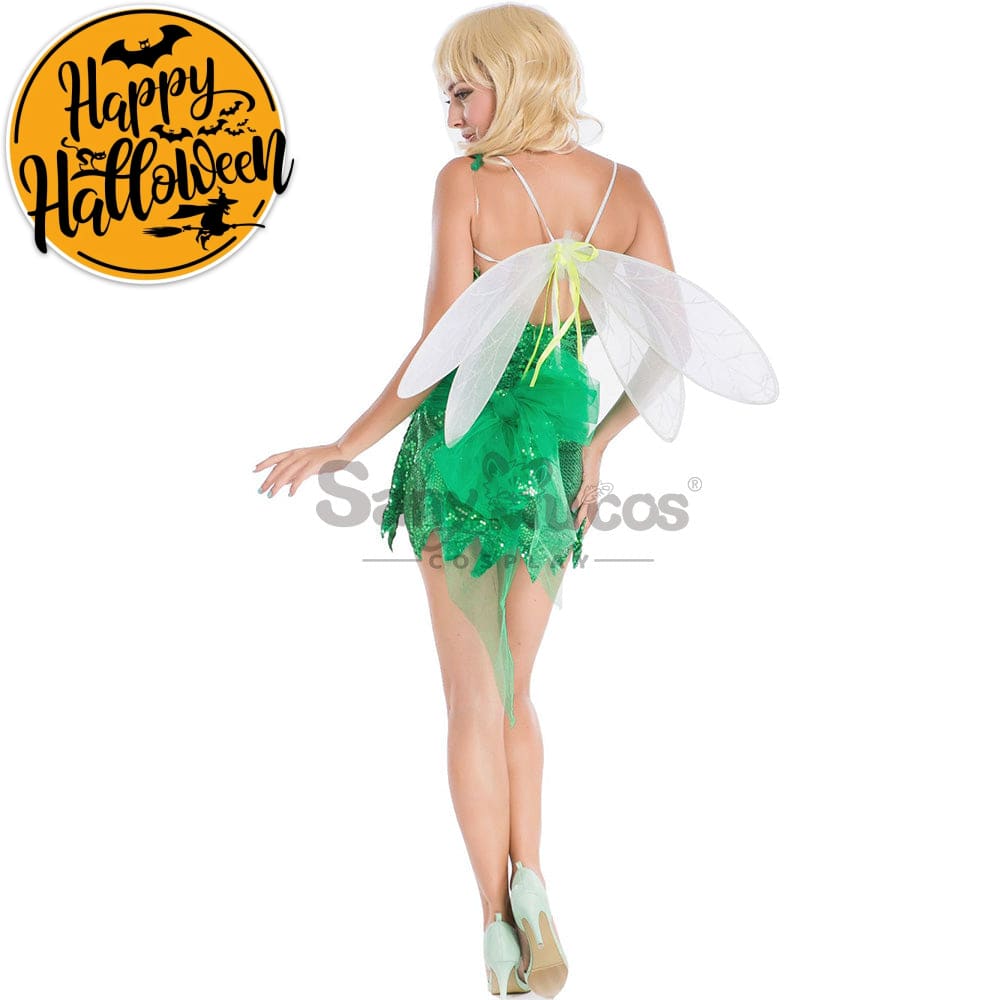 【In Stock】Halloween Cosplay Green Forest Fairy Costume Costumes