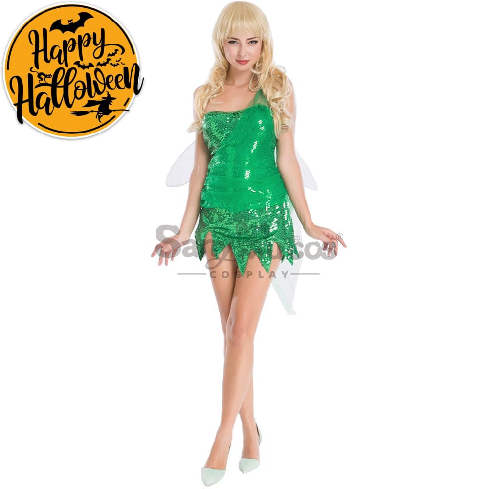 【In Stock】Halloween Cosplay Green Forest Fairy Costume Costumes