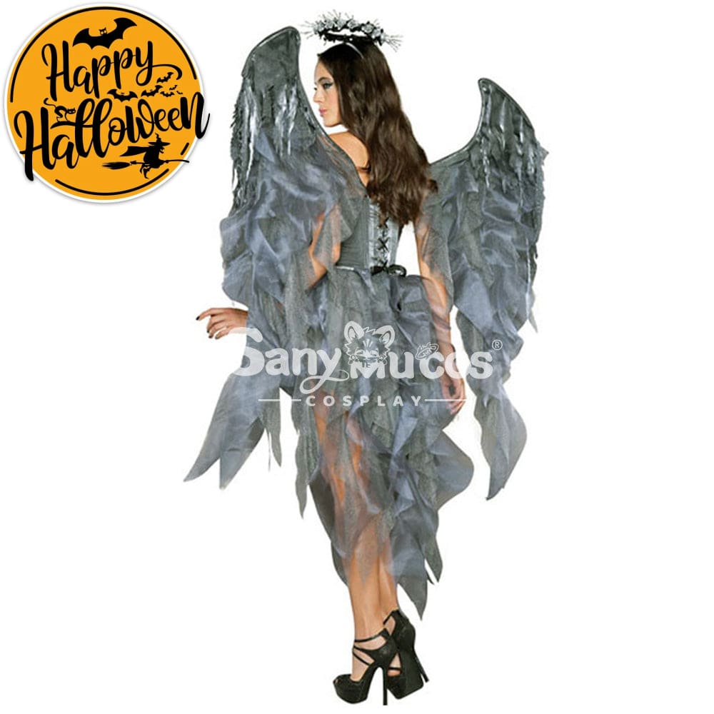 【In Stock】Halloween Cosplay Grey Angel Costume Costumes