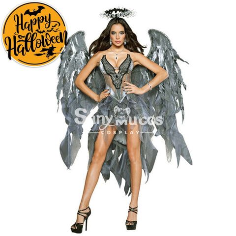 【In Stock】Halloween Cosplay Grey Angel Costume / M Costumes