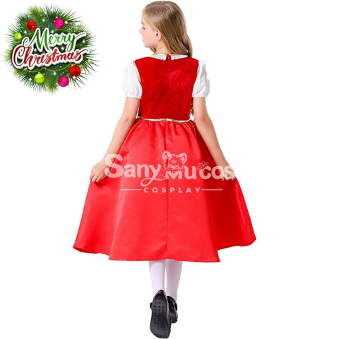 【In Stock】Halloween Cosplay Grimm’s Fairy Tales Red Riding Hood Costume Kid Size Costumes