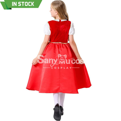 【In Stock】Halloween Cosplay Grimm’s Fairy Tales Red Riding Hood Costume Kid Size Costumes