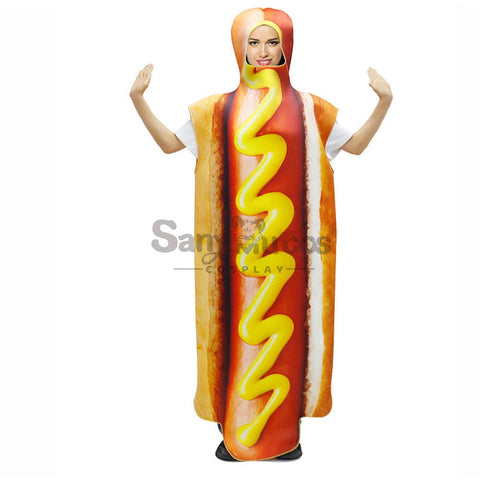 【In Stock】Halloween Cosplay Hotdog/Hamburger Costume Hotdog Costumes