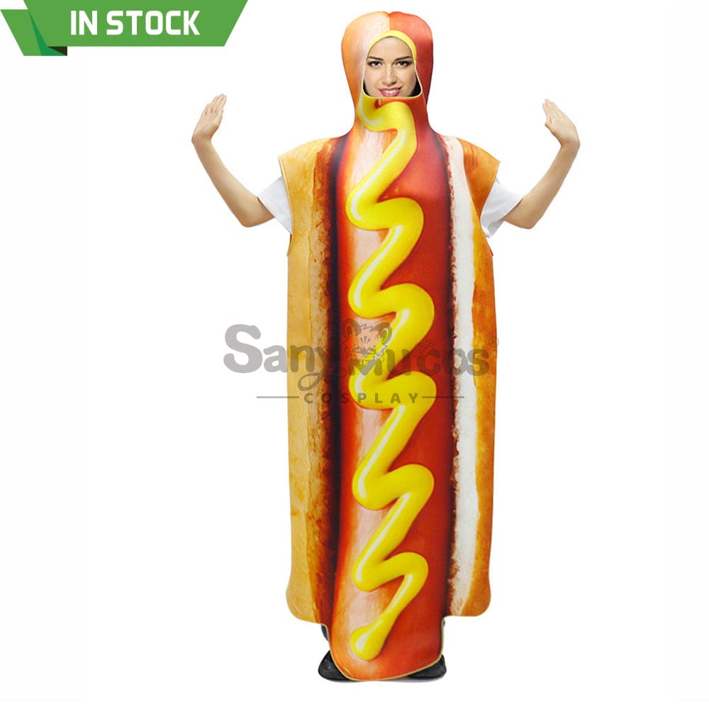 【In Stock】Halloween Cosplay Hotdog/Hamburger Costume Hotdog Costumes
