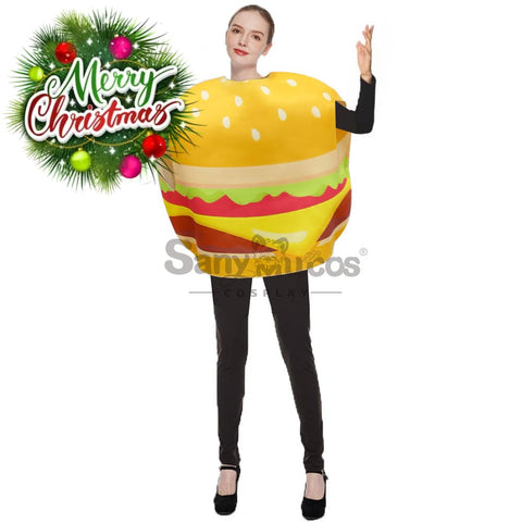 【In Stock】Halloween Cosplay Hotdog/Hamburger Costume Hamburger Costumes