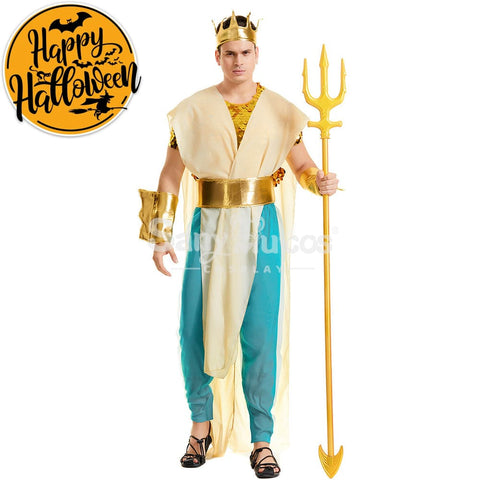 【In Stock】Halloween Cosplay King Of Atlantis Costume Costumes